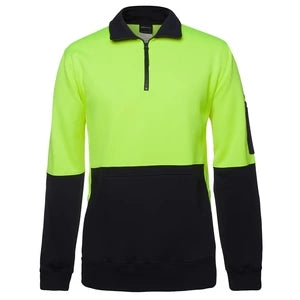 Hi vis half 2025 zip jumper